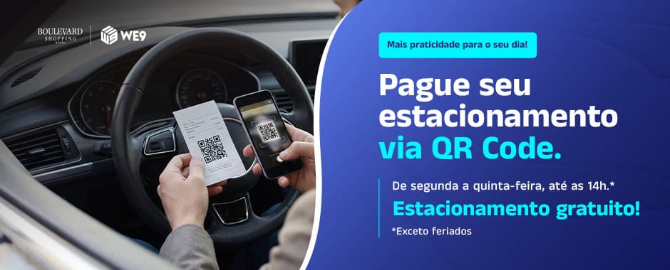 Pague o seu estacionamento via QR CODE!
