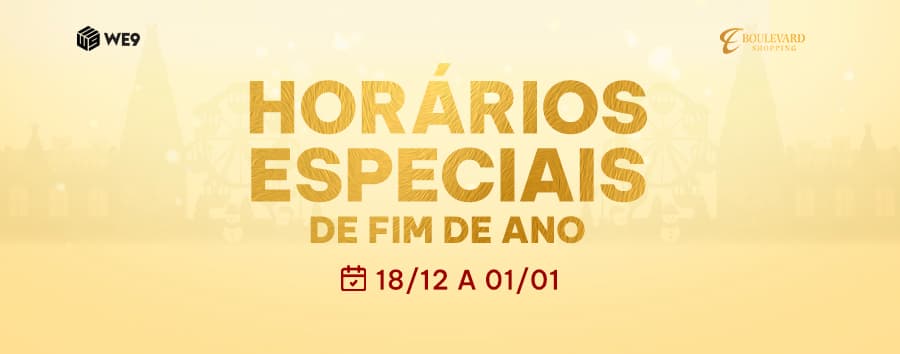 Horários especiais