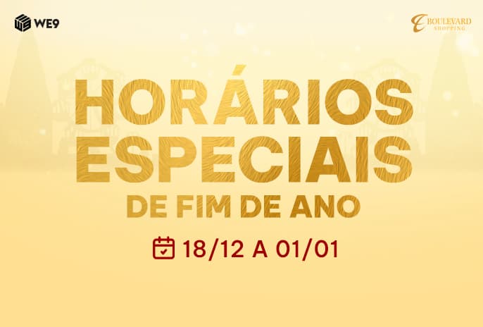 Horários especiais